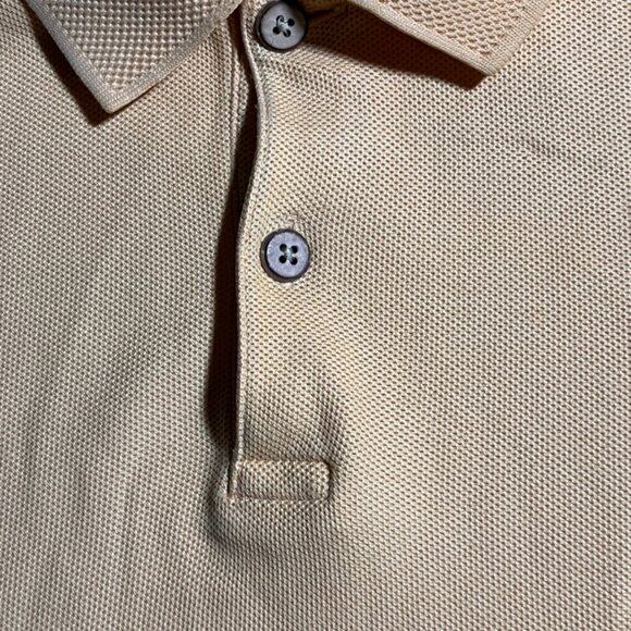 Tommy Bahama Men Medium‎ Golden 2 Button Short Sleeve Collar Golf Polo (L) - Picture 5 of 6